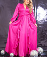 Maxi vestido de fiesta satin