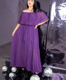 Maxi vestido off the shoulders
