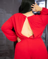 Jumpsuit de fiesta con nudo