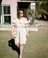 Vestido midi off the shoulders