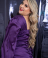 Maxi vestido de fiesta satin