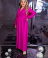 Maxi vestido de fiesta manga larga