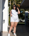 Short de vestir con cinto