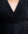 Blusa manga larga mesh con brillo