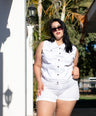 Short de vestir con cinto