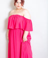 MAXI VESTIDO OFF THE SHOULDER