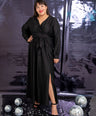 Maxi vestido de fiesta manga larga