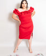 VESTIDO MIDI DE FIESTA