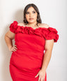 VESTIDO MIDI DE FIESTA