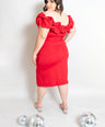 VESTIDO MIDI DE FIESTA