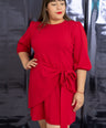 Vestido corto con lazo