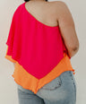 Blusa de un hombro asimétrica