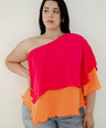 Blusa de un hombro asimétrica