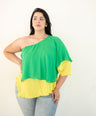 Blusa de un hombro asimétrica