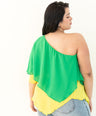 Blusa de un hombro asimétrica