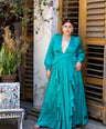 Maxi vestido de fiesta satin