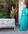 Maxi vestido de fiesta satin