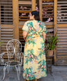 Maxi vestido estampado floral