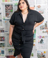 VESTIDO CAMISERO CON LAZO