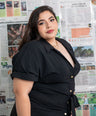 VESTIDO CAMISERO CON LAZO