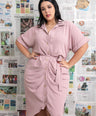 VESTIDO CAMISERO CON LAZO