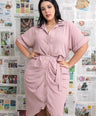 VESTIDO CAMISERO CON LAZO