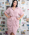 VESTIDO CAMISERO CON LAZO