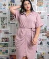 VESTIDO CAMISERO CON LAZO