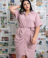VESTIDO CAMISERO CON LAZO