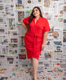 VESTIDO CAMISERO CON LAZO