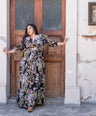 Maxi vestido estampado de fiesta
