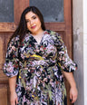 Maxi vestido estampado de fiesta