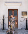 Maxi vestido estampado de fiesta