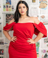 Maxi vestido de fiesta con abertura