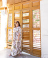 Maxi vestido estampado de fiesta
