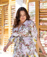 Maxi vestido estampado de fiesta