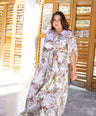 Maxi vestido estampado de fiesta