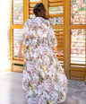 Maxi vestido estampado de fiesta