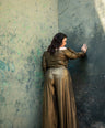 Blusa fiesta brillosa off the shoulders