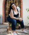 Blusa de tirante con plumas