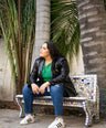 Jeans mom fit con roturas