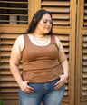 Blusa de tirante grueso