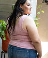 Blusa de tirante grueso