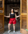 Blusa de tirante con plumas