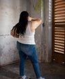 Blusa de tirante grueso