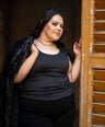 Blusa de tirante grueso