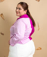 Blusa moda de dos colores