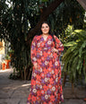 Maxi vestido de fiesta estampado