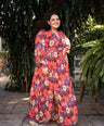 Maxi vestido de fiesta estampado