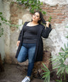 Abrigo gabardina con lazo